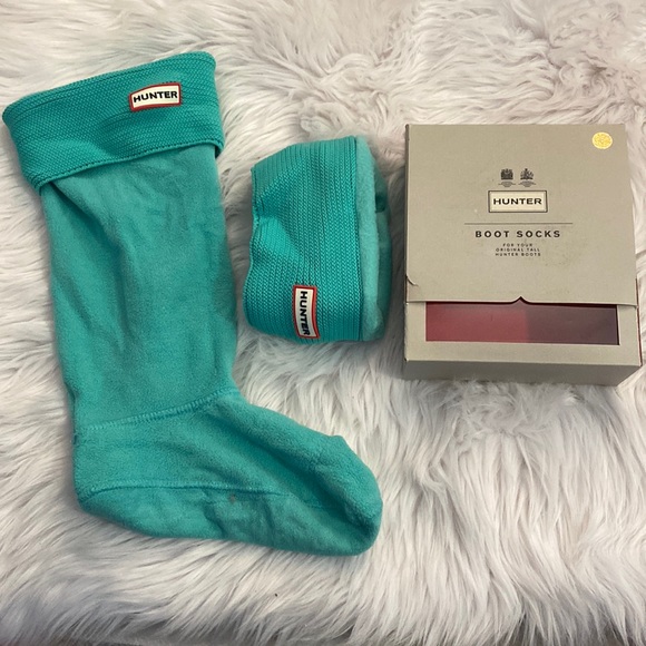 NWBox, Hunter Boots Socks, Large, Tourmaline Green
US size 8-10 - Picture 1 of 3